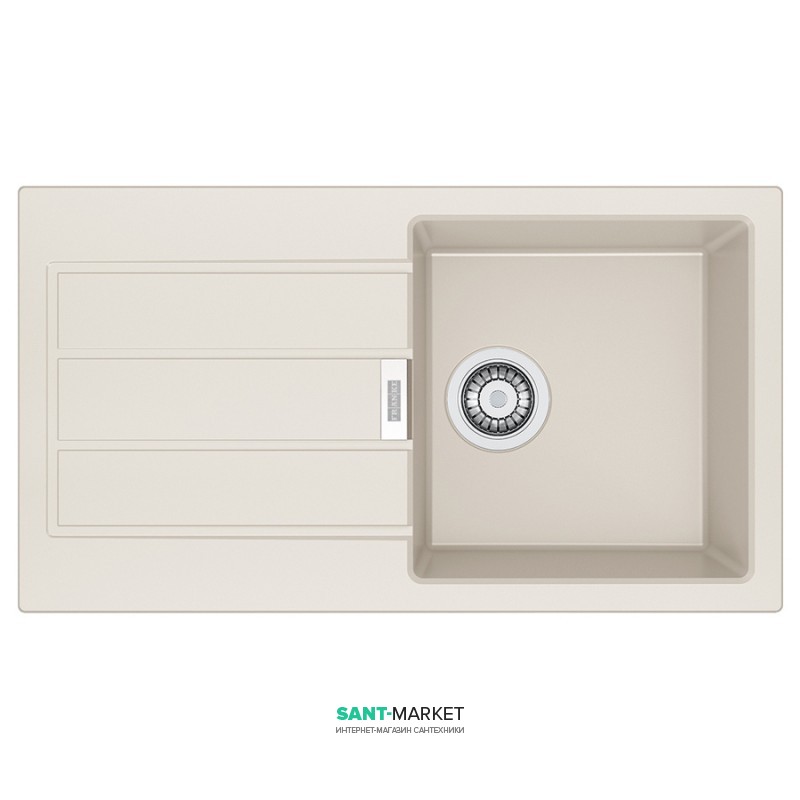 Мойка для кухни Franke Sirius SID 611-78 Slim врезная оборотная с двумя отверстиями Tectonite маскарпоне 114.0497.959