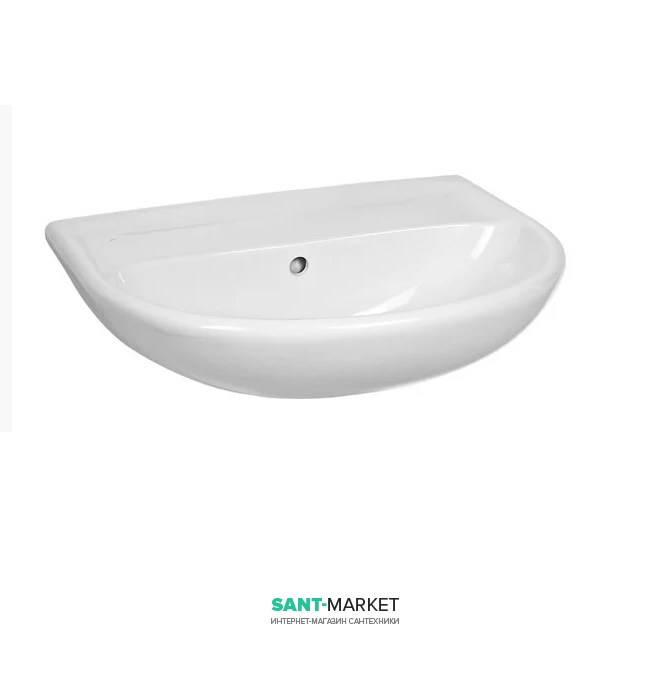 Раковина для ванной Jika Lyra Plus 50х41 см без отверстия белый H8143810001091