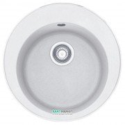 Мийка для кухні Franke Ronda ROG 610 врізна кругла Fragranite білий 114.0381.020