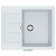 Мойка для кухни Franke Sirius SID 611-62 врезная оборотная с двумя отверстиями Tectonite белый 114.0497.935