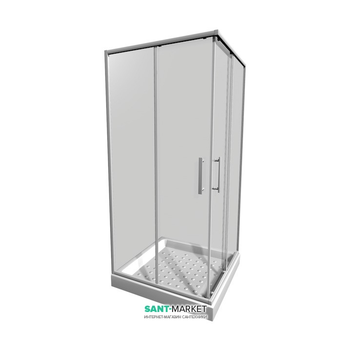 Душевая кабина Jika Lyra Plus 90х90 см белый профиль прозрачное стекло H2513820006681