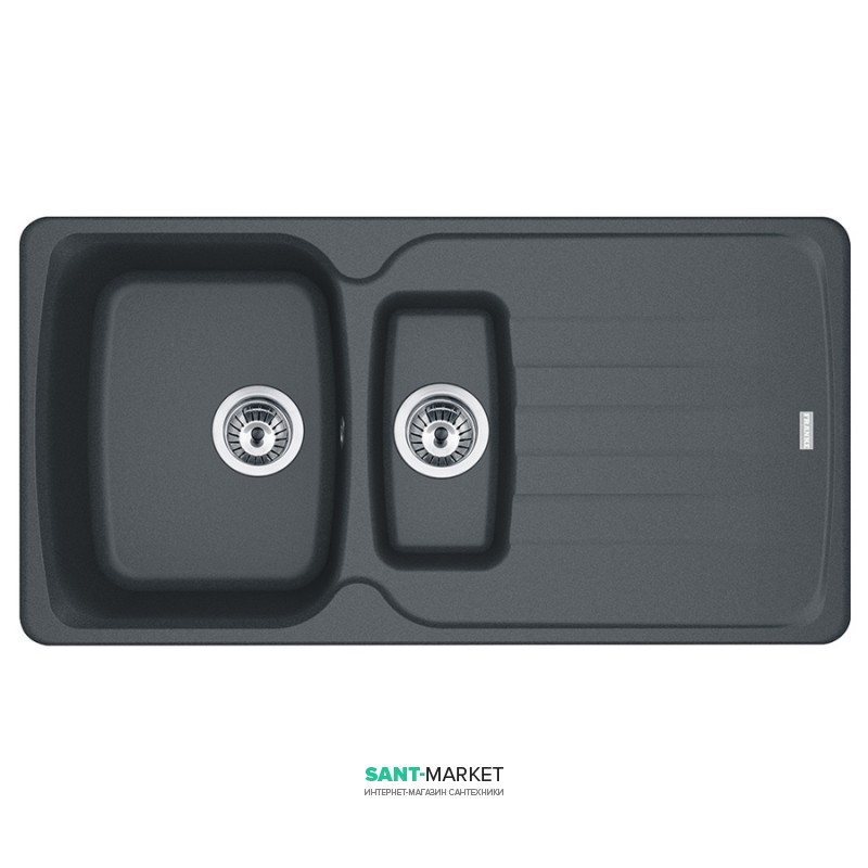 Мойка для кухни Franke Antea AZG 651 врезная оборотная Fragranite графит 114.0498.076