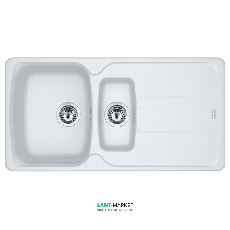 Мойка для кухни Franke Antea AZG 651 врезная оборотная Fragranite белый 114.0498.080