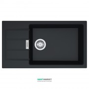 Мойка для кухни Franke Sirius SID 611-78 XL Slim врезная оборотная с двумя отверстиями Tectonite черный 114.0497.960