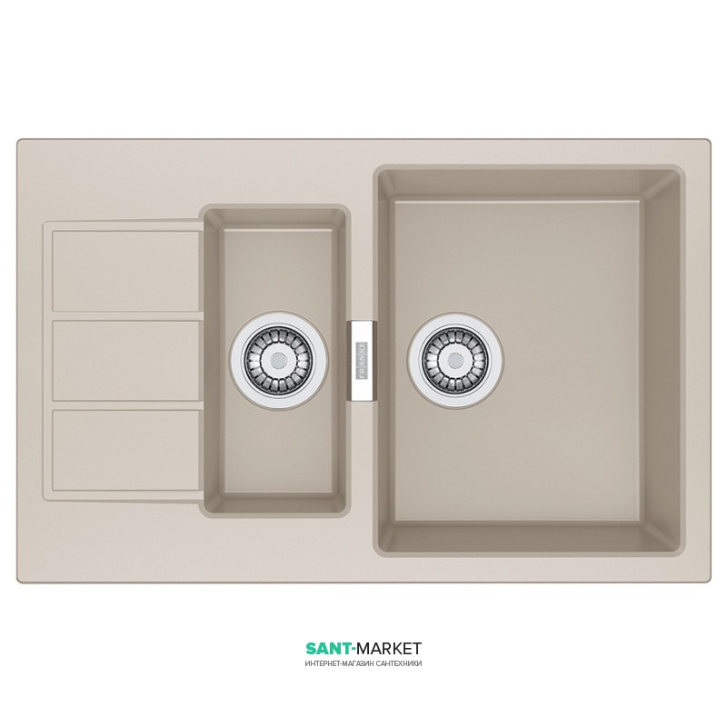 Мойка для кухни Franke Sirius SID 651-78 врезная оборотная с двумя отверстиями Tectonite сахара 114.0497.985