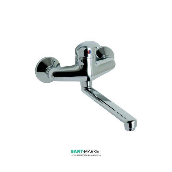 Смеситель для кухни Jika Lyra Plus однорычажный настенный хром H3512770042101