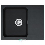 Мойка для кухни Franke Orion OID 611-62 врезная оборотная с двумя отверстиями Tectonite черный 114.0498.008