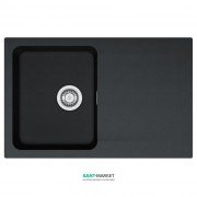 Мойка для кухни Franke Orion OID 611-78 врезная оборотная с двумя отверстиями Tectonite черный 114.0498.031