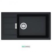 Мойка для кухни Franke Sirius SID 611-78 XL Slim врезная оборотная с двумя отверстиями Tectonite черный 114.0497.960