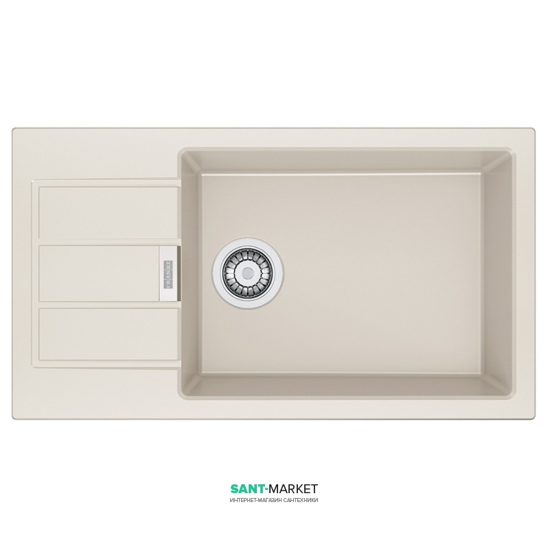Мойка для кухни Franke Sirius SID 611-78 XL Slim врезная оборотная с двумя отверстиями Tectonite маскарпоне 114.0497.983