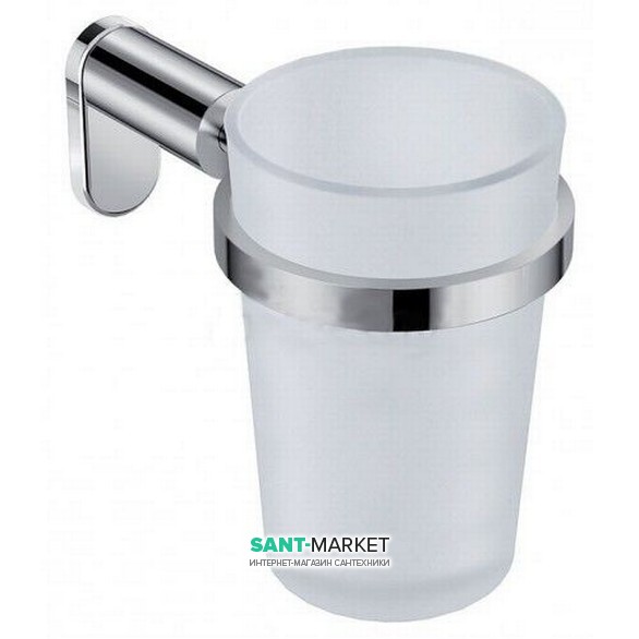 Cтакан для зубных щеток Jika Basic с держателем хром H3823A10040001