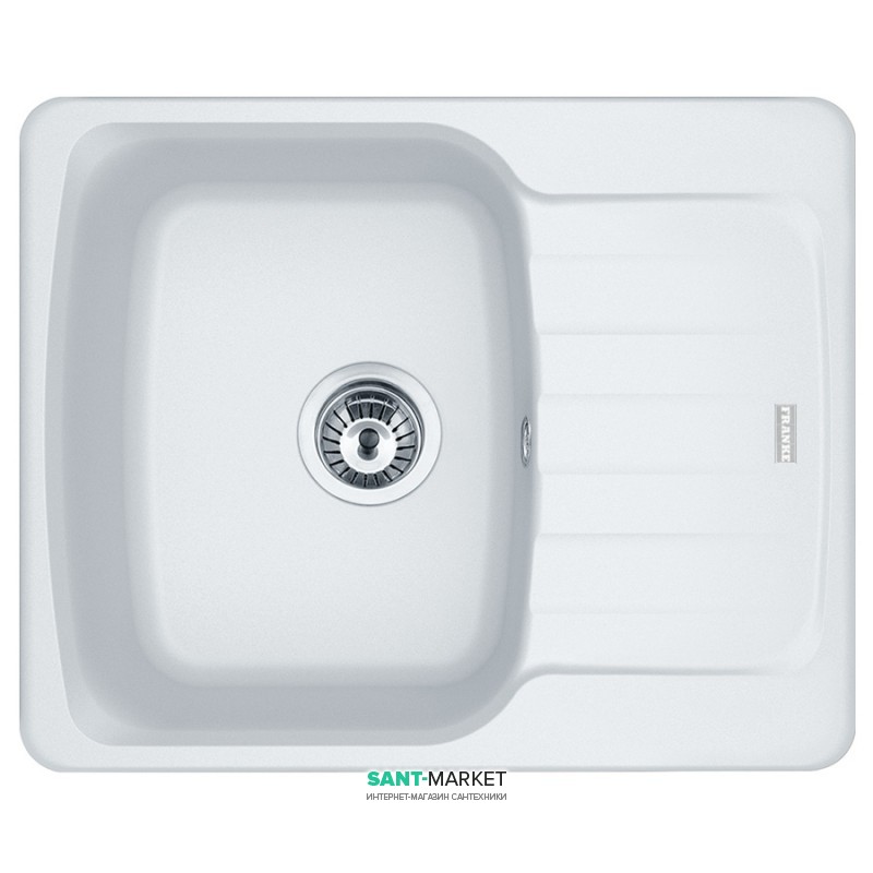 Мийка для кухні Franke Antea AZG 611-62 врізна зворотний Fragranite білий 114.0499.163
