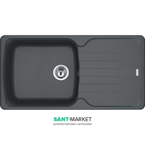 Мойка для кухни Franke Antea AZG 611-97 XL врезная оборотная Fragranite графит 114.0499.176