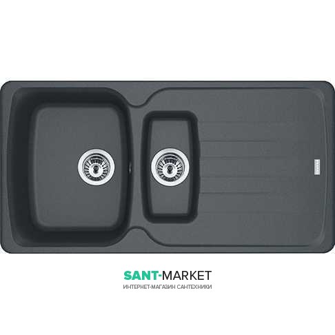 Мойка для кухни Franke Antea AZG 651 врезная оборотная Fragranite графит 114.0499.201