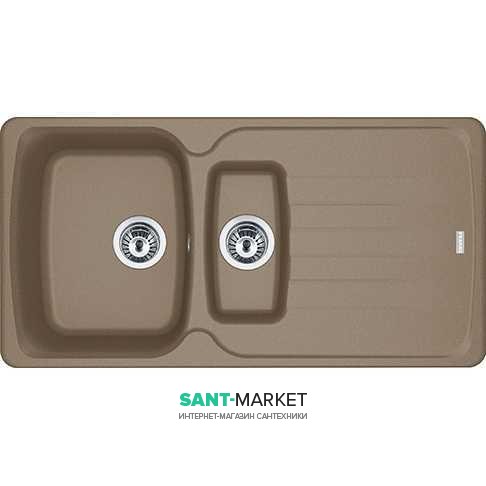 Мойка для кухни Franke Antea AZG 651 врезная оборотная Fragranite миндаль 114.0499.204