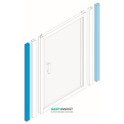 Расширительный профиль для душевых кабин Jika Lyra Plus 0-32 мм белый H2913880000141