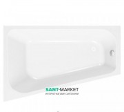 Ванна акриловая Kolpa-san Beatrice-D ассиметричная угловая правая  белый 170х110 см 771050