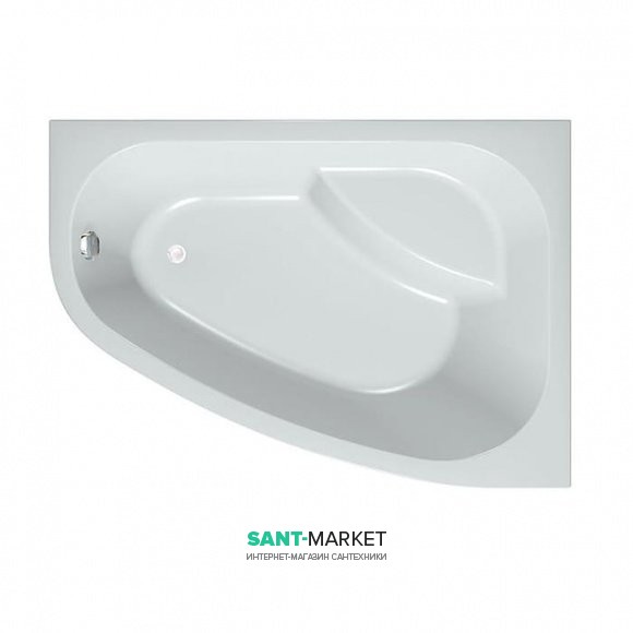 Ванна акрилова Kolpa-san Chad- D 170х120 см асиметрична кутова ліва білий 539568