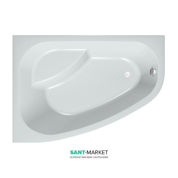 Ванна акрилова Kolpa-san Chad- D 170х120 см асиметрична кутова права білий 539575
