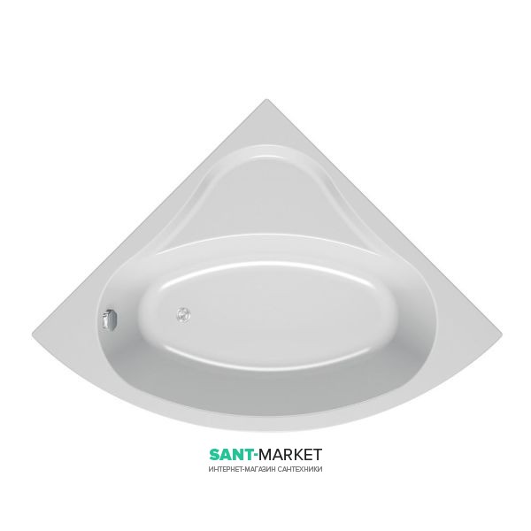 Ванна акриловая Kolpa-san Divante ассиметричная угловая белый 140х140 см 753704