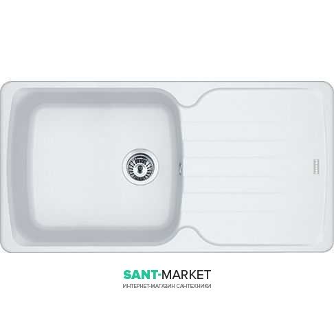 Мойка для кухни Franke Antea AZG 611-97 XL врезная оборотная Fragranite белый 114.0499.180
