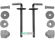 Петли для дюропластового сидения с крышкой для унитаза Jika Lyra Plus металл H8943830000001