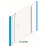 Расширительный профиль для душевых кабин Jika Lyra Plus 0-32 мм белый H2913880000141