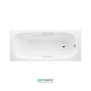 Сталева ванна Jika Alma 160х75 см з ручками білий H2342640000001