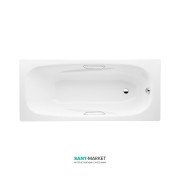 Стальная ванна Jika Alma 170х75 см с ручками белый H2342740000001