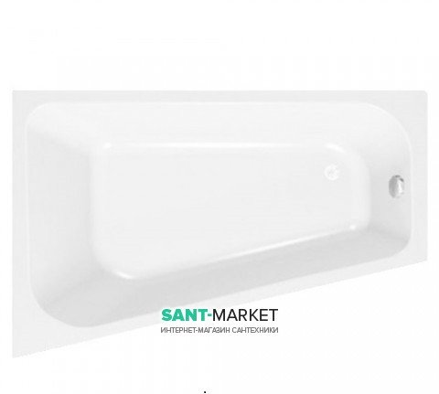Ванна акриловая Kolpa-san Beatrice-D ассиметричная угловая правая  белый 170х110 см 771050