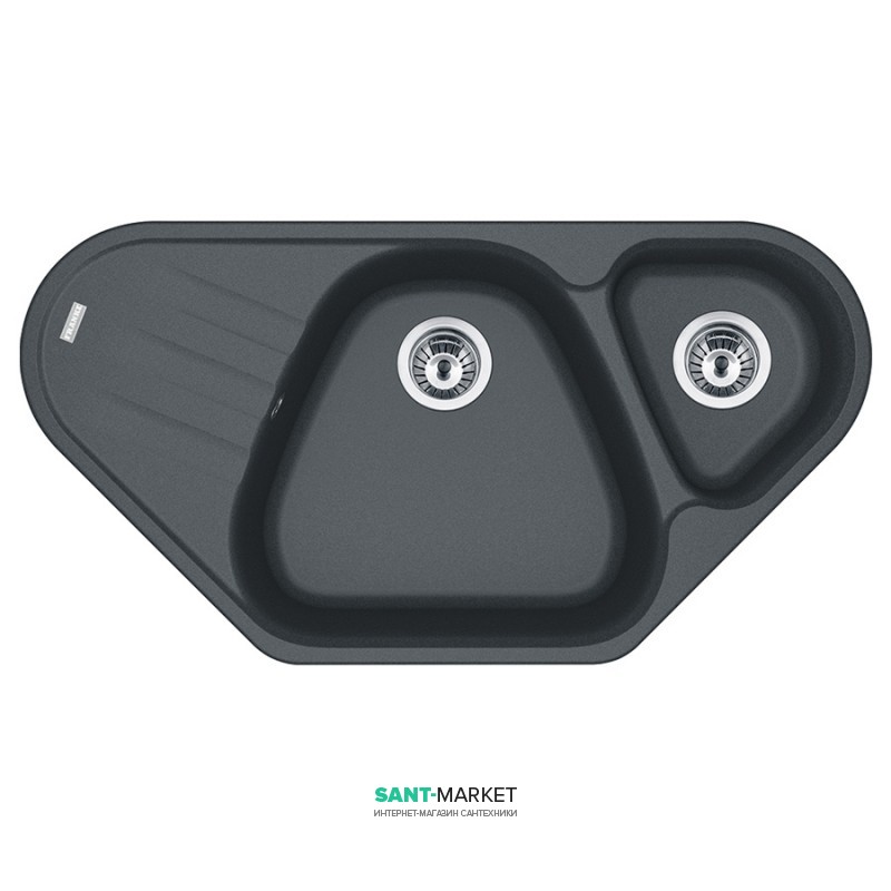 Мойка для кухни Franke Antea AZG 661-E врезная угловая Fragranite графит 114.0499.221