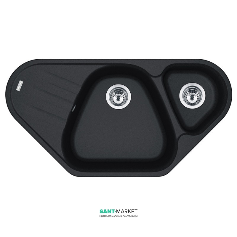 Мойка для кухни Franke Antea AZG 661-E врезная угловая Fragranite оникс 114.0499.223