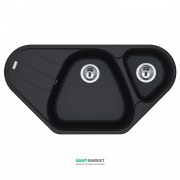 Мойка для кухни Franke Antea AZG 661-E врезная угловая Fragranite оникс 114.0499.223