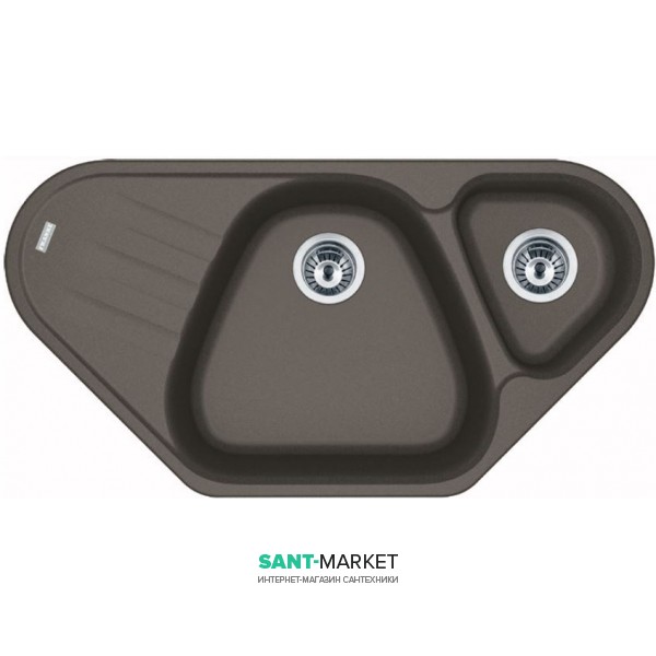 Мойка для кухни Franke Antea AZG 661-E врезная угловая Fragranite шторм 114.0499.226