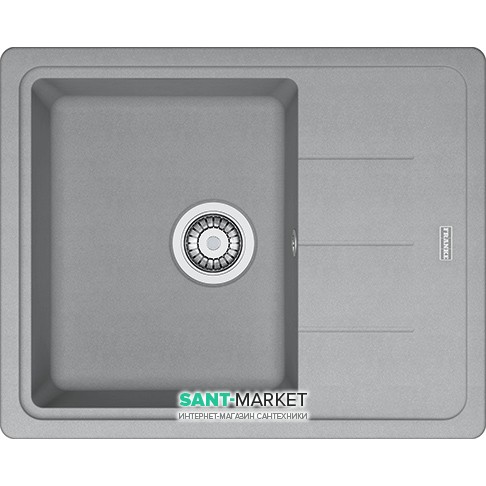 Мийка для кухні Franke Basis BFG 611-62 врізна зворотний Fragranite сірий камінь 114.0565.090