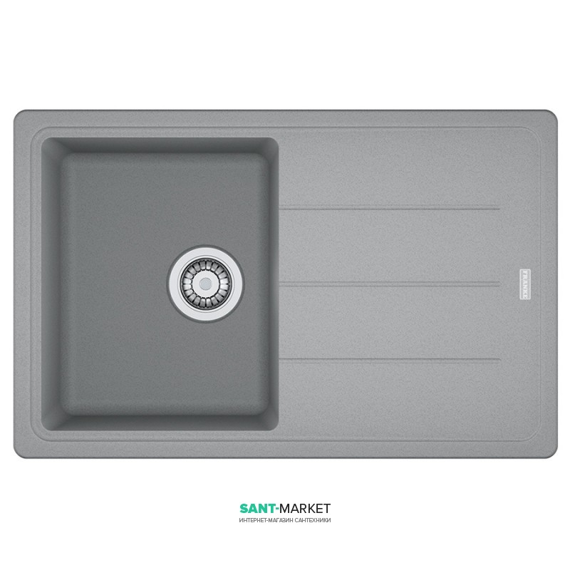 Мийка для кухні Franke Basis BFG 611-78 врізна зворотний Fragranite сірий камінь 114.0565.087