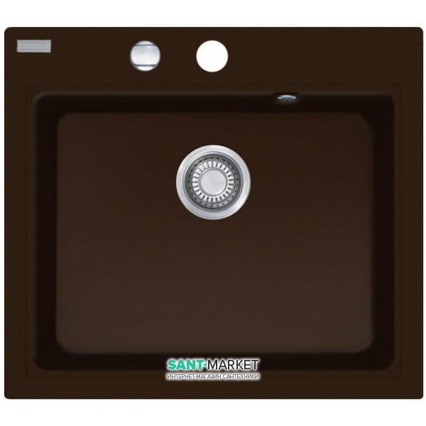 Мойка для кухни Franke Maris MRG 610-58 врезная прямоугольная Fragranite шоколад 114.0502.829