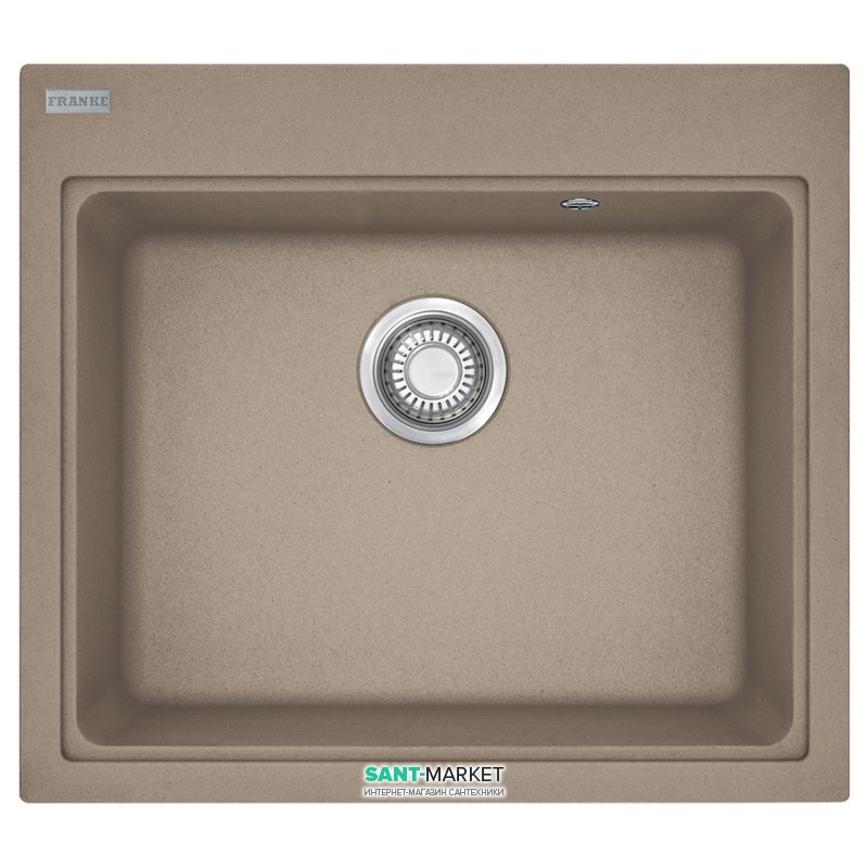 Мийка для кухні Franke Maris MRG 610-58 врізна прямокутна Fragranite мигдаль 114.0502.830