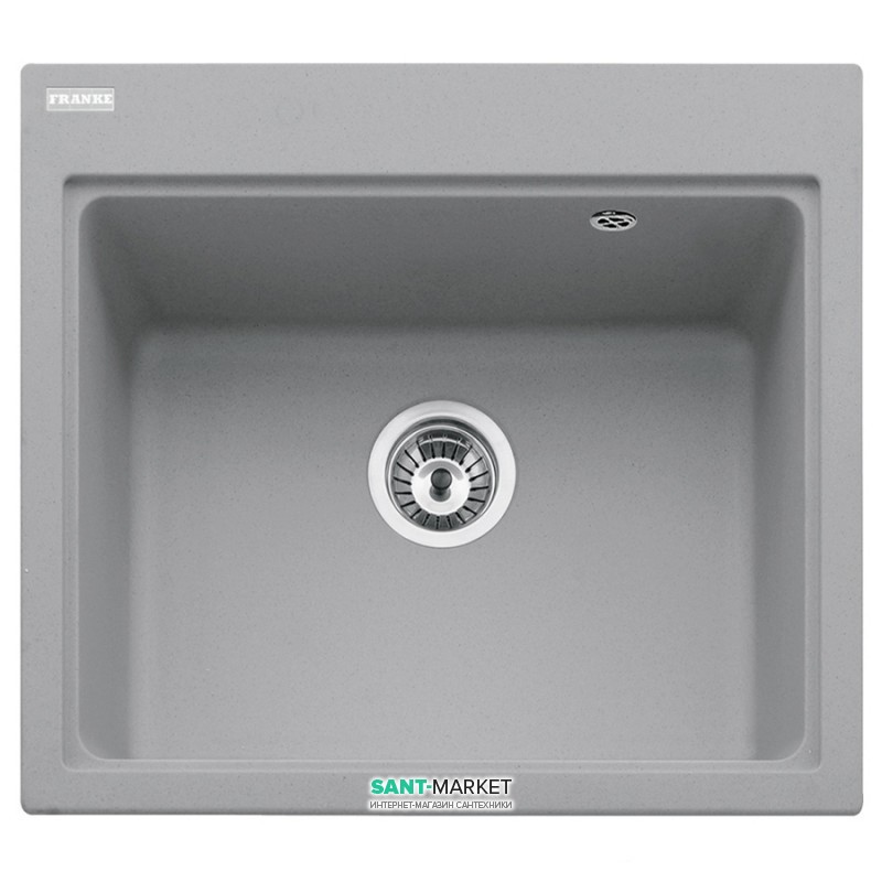 Мийка для кухні Franke Maris MRG 610-58 врізна прямокутна Fragranite сірий камінь 114.0565.125