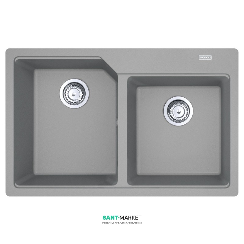 Мойка для кухни Franke Urban UBG 620-78 врезная Fragranite серый камень 114.0574.973