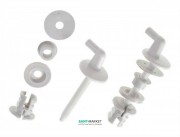 Петлі для сидіння з кришкою для унітазу Jika Dino пластик білий H8925140000001