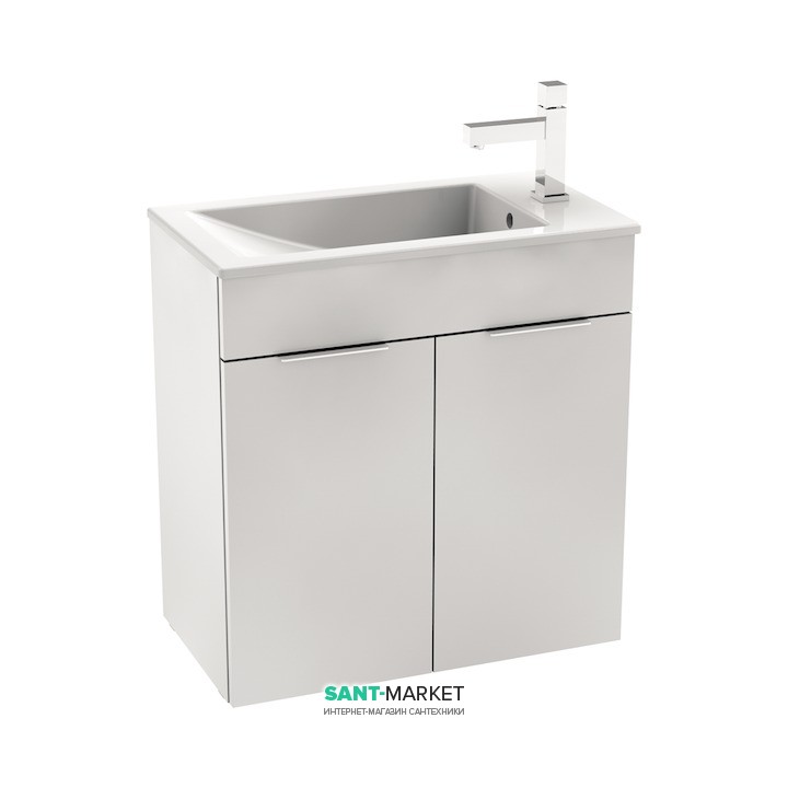 Тумба підвісна з раковиною для ванної Jika Cube 60х34 см білий H4536311763001