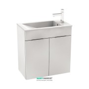 Тумба підвісна з раковиною для ванної Jika Cube 60х34 см білий H4536311763001