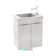 Тумба підвісна з раковиною для ванної Jika Cube 50х34 см білий H4536411763001