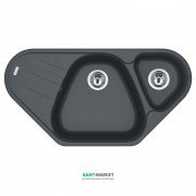 Мойка для кухни Franke Antea AZG 661-E врезная угловая Fragranite графит 114.0499.221