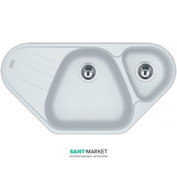 Мойка для кухни Franke Antea AZG 661-E врезная угловая Fragranite белый 114.0499.225