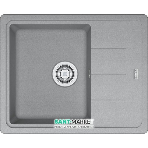 Мойка для кухни Franke Basis BFG 611-62 врезная оборотная Fragranite серый камень 114.0565.090