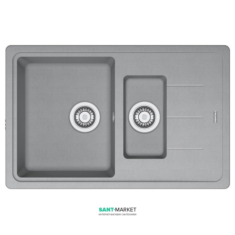 Мойка для кухни Franke Basis BFG 651-78 врезная оборотная Fragranite серый камень 114.0565.111