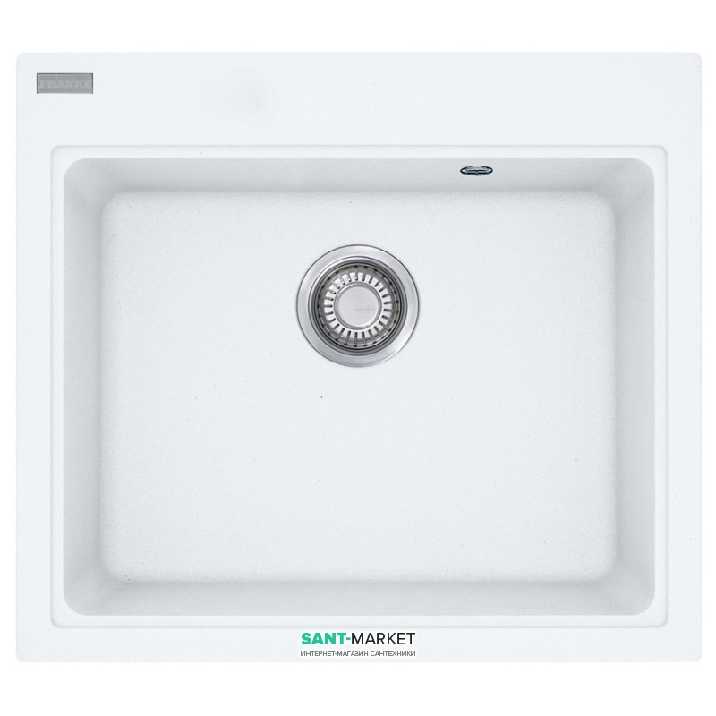 Мийка для кухні Franke Maris MRG 610-58 врізна прямокутна Fragranite білий 114.0502.834