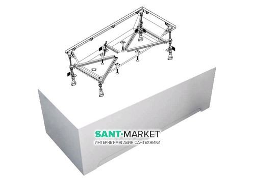 Панель и каркас для прямоугольной ванны Kolpa-san Tamia 150x70 см белый 572985